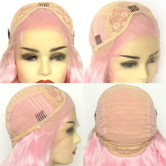 Pink Wig Light Pink Lace Front Wig